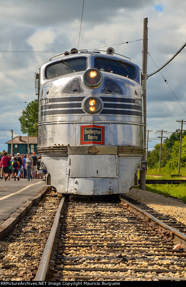 CBQ E5A Locomotive Nebraska Zephyr